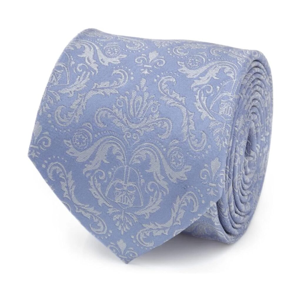 Damask Darth Vader Blue  Tie