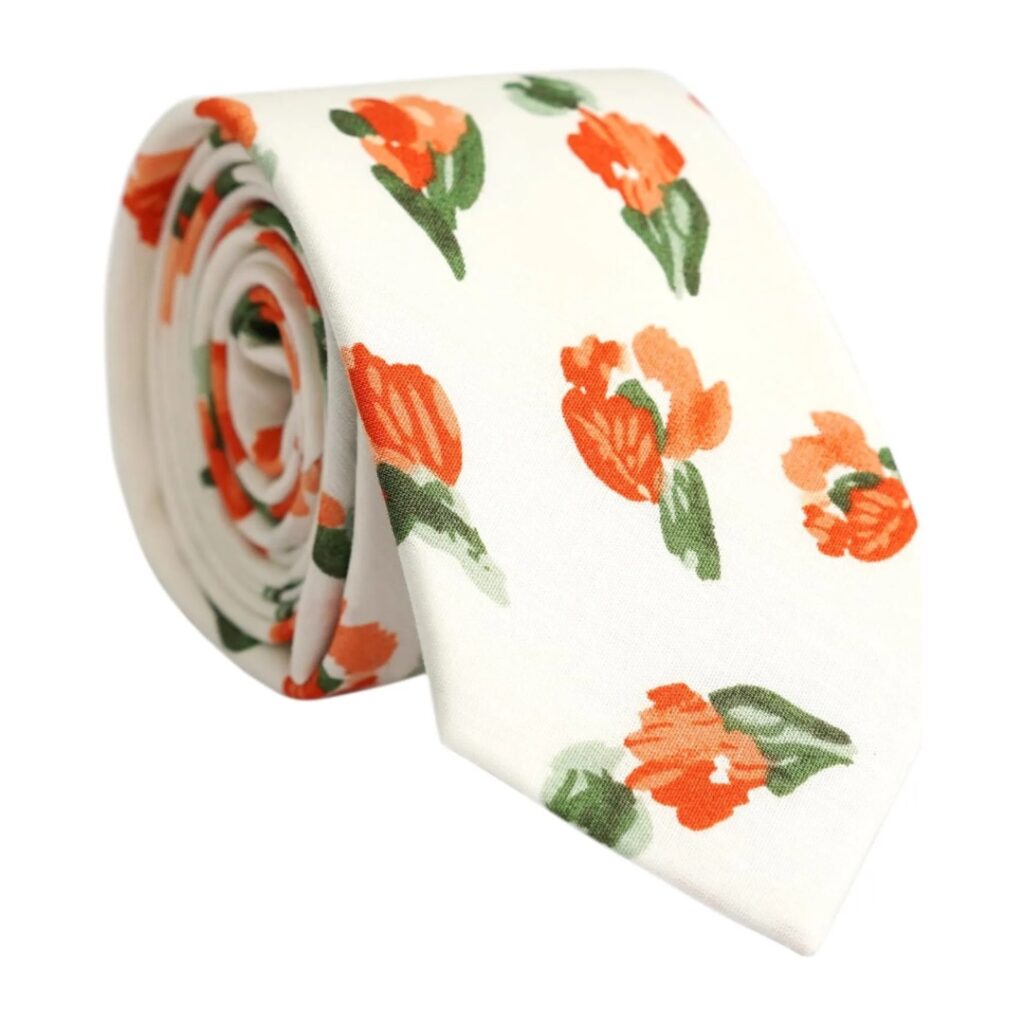 Cotton Floral Tie 